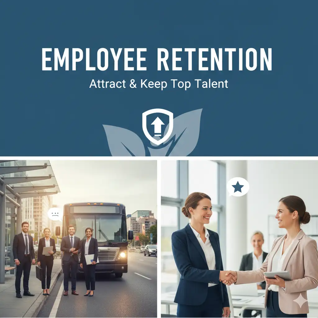 Safe, reliable transport boosts loyalty by showing employees they're valued.