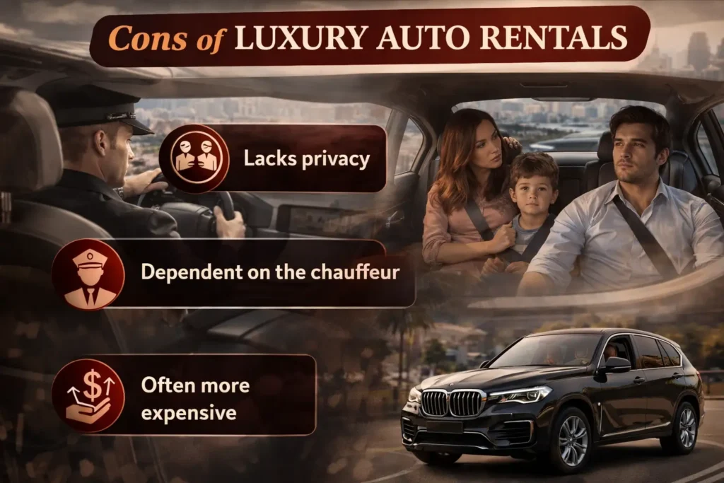 Luxury auto rentals offer comfort and style, but come with high costs and strict terms.