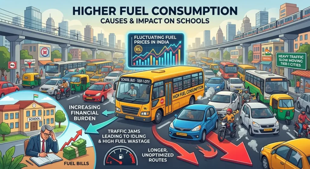 Inefficient engines and aggressive driving habits significantly increase overall fuel costs.