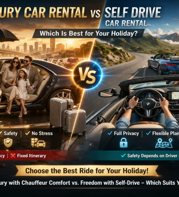 Choose comfort with a chauffeur or freedom with self-drive—your journey, your style.