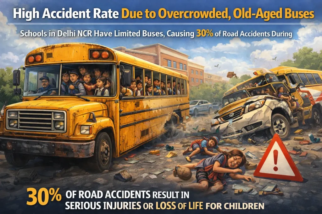 Overcrowded buses risk safety, comfort, discipline, and timely school travel.