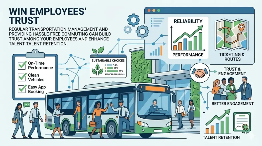 Transparent communication and fair recognition build lasting employee trust daily.