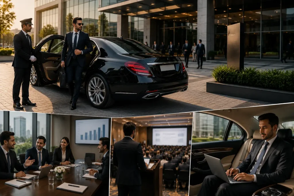 Arrive in style and elevate every business meeting or corporate event with premium luxury transportation.
