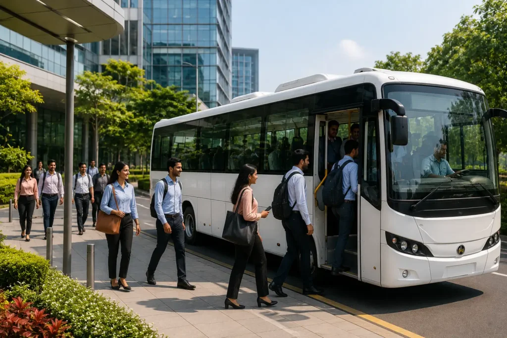 Reliable employee transportation services ensure safe, comfortable, and hassle-free daily commuting for the workforce.